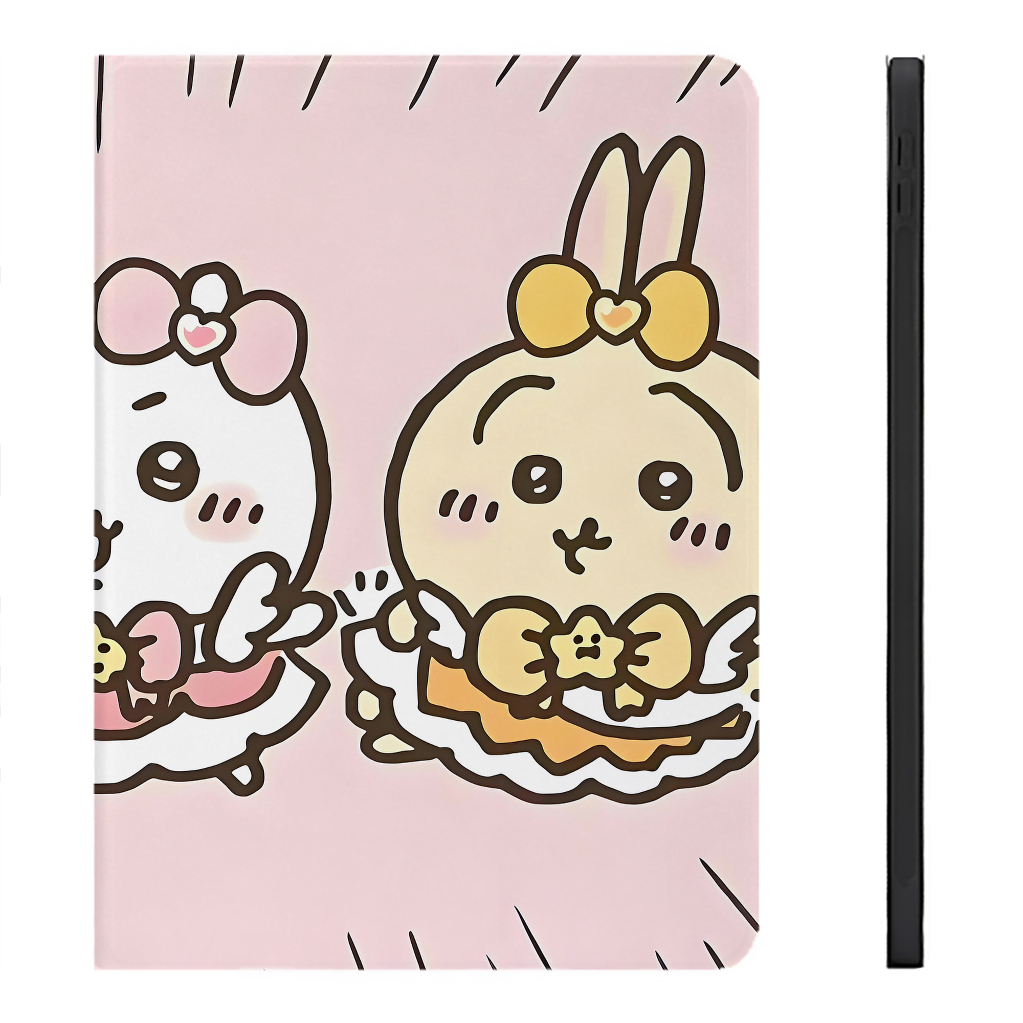 （画像用） ちいかわ Chii-kawa IPadケース ペンホルダー付き ブックスタイルデザイン